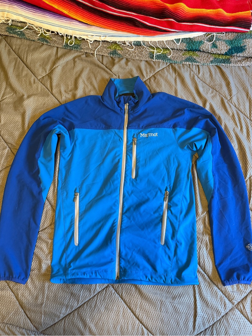 Marmot Two-Tone Blue Softshell Performance Jacket